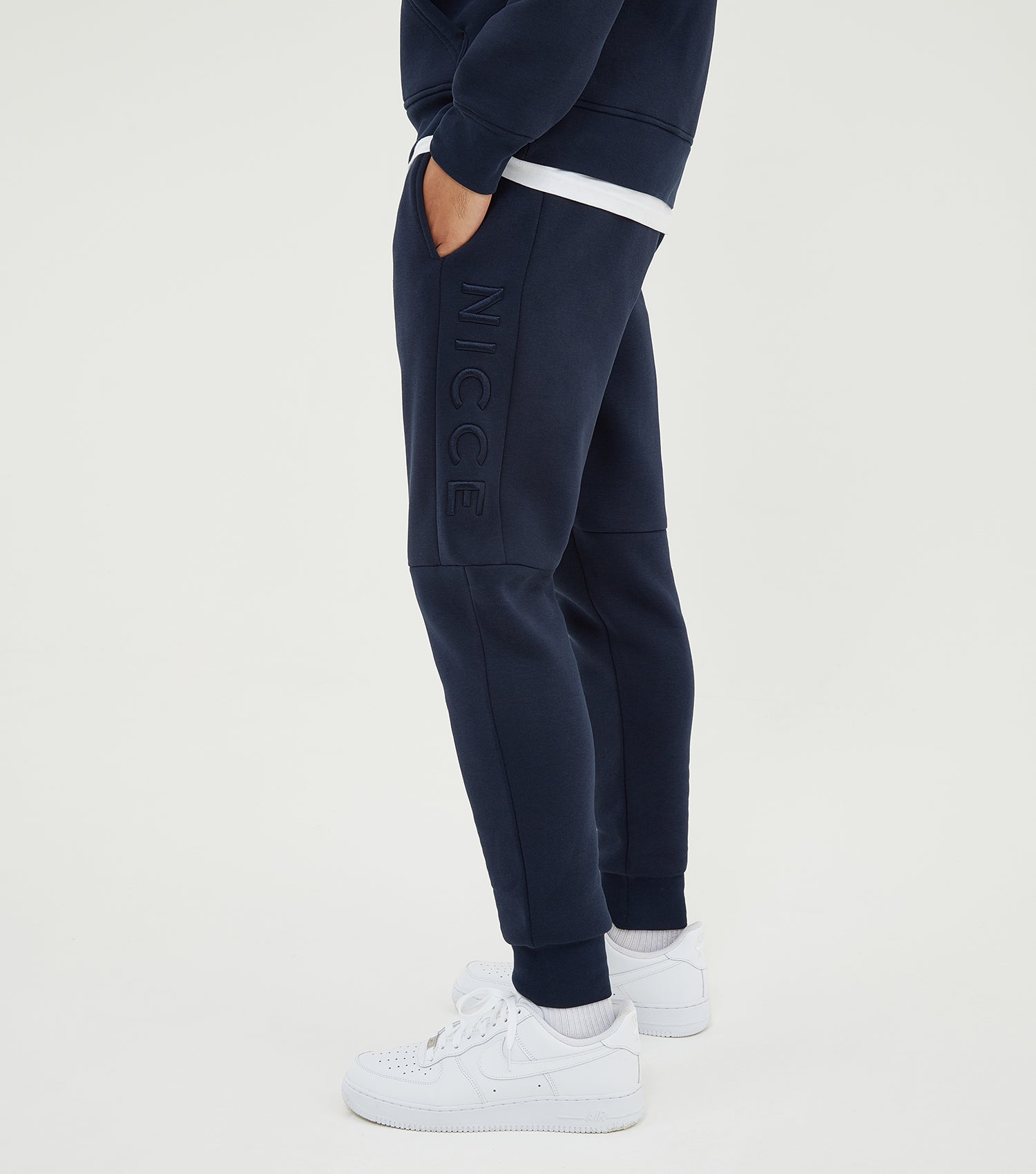 NICCE Mens Mercury Joggers Deep Navy