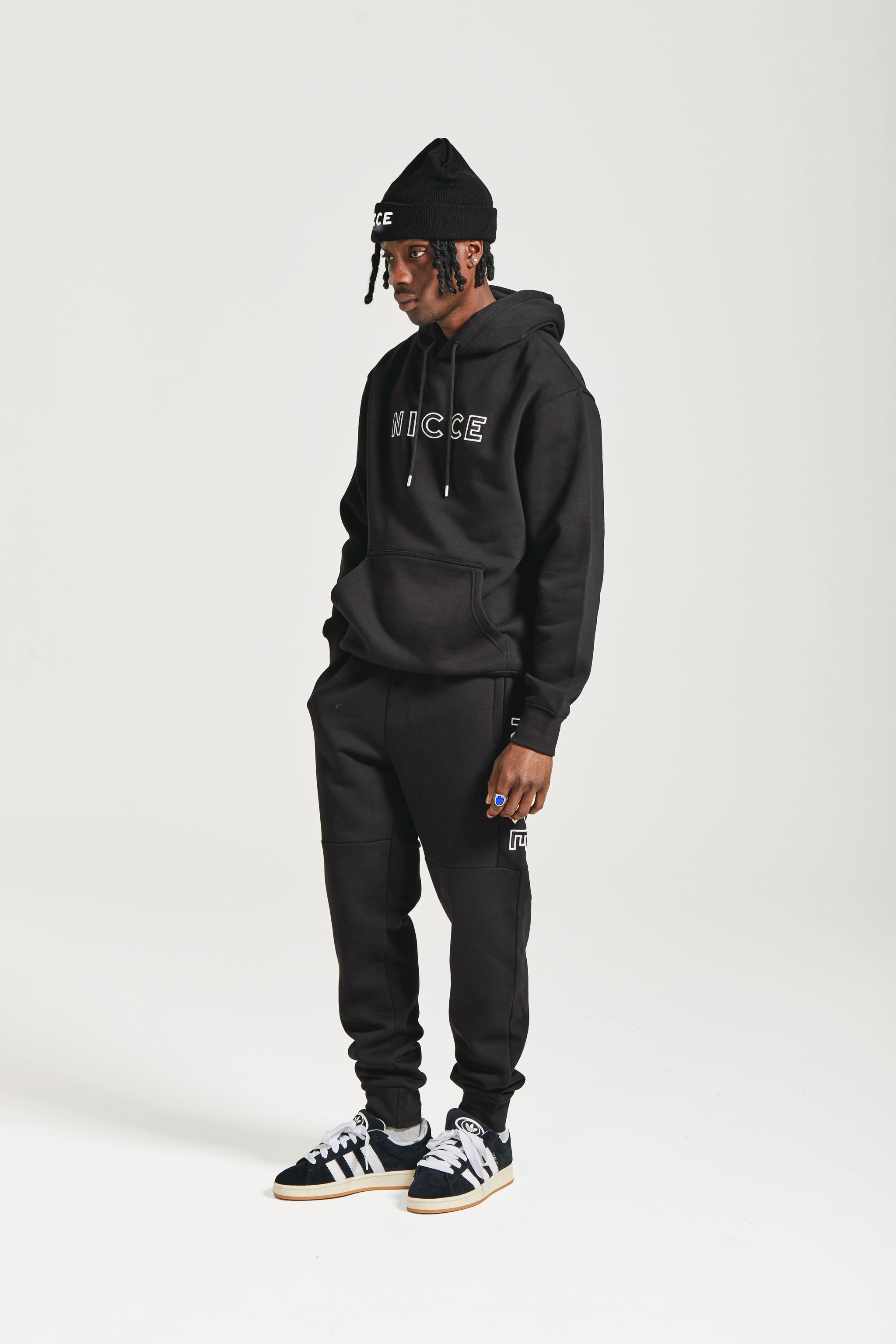 Mens black nicce hoodie deals