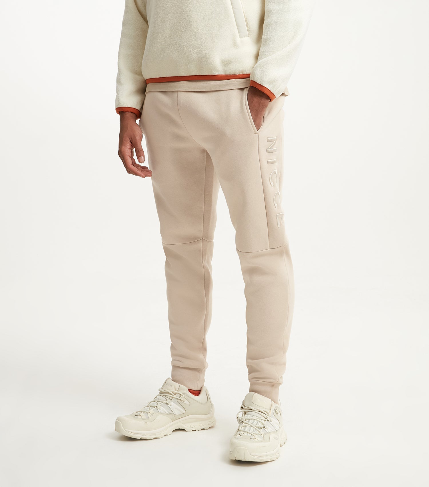 Nicce logo fleece discount joggers