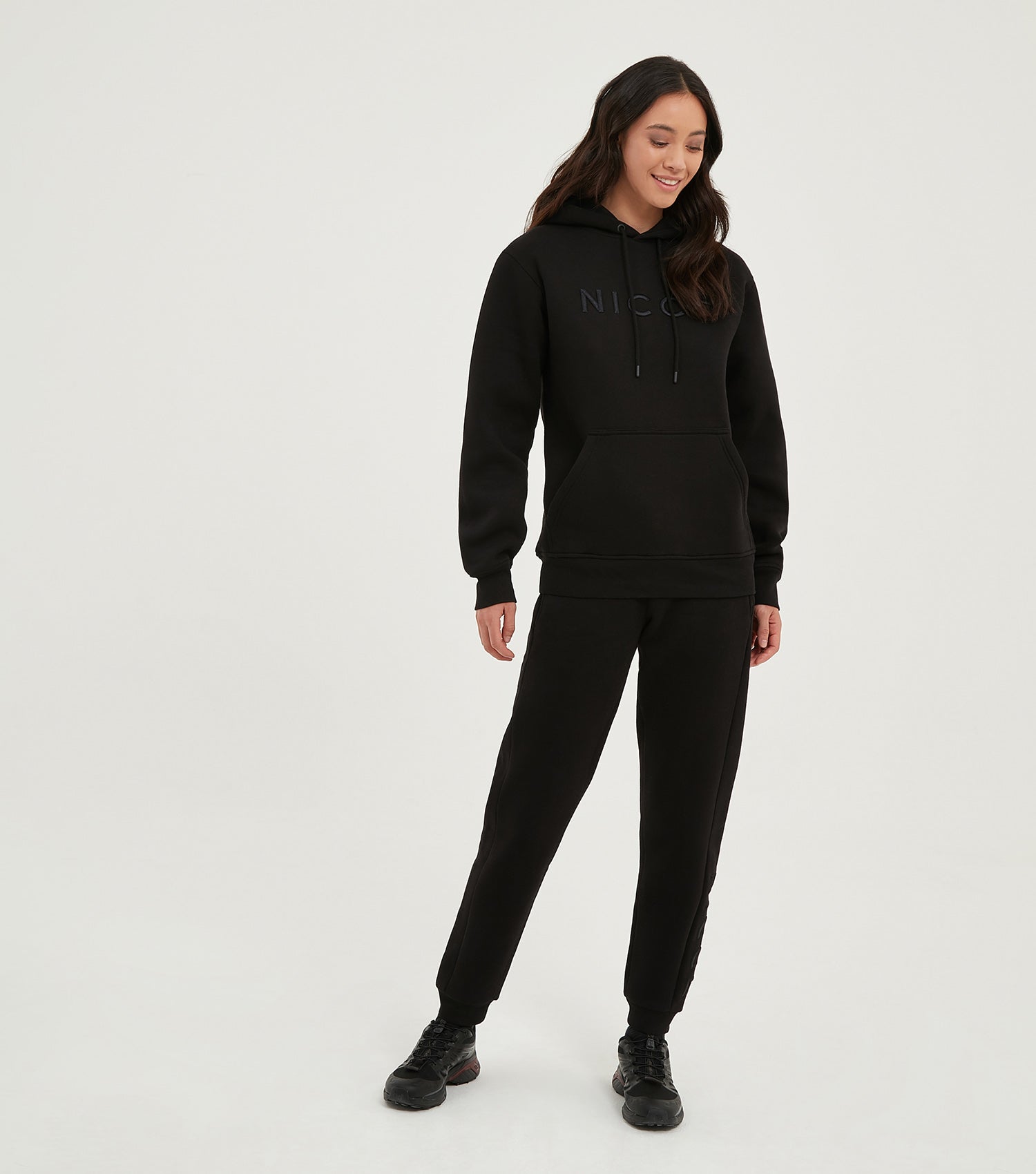 NICCE Womens Ersa Large Logo Jogger | Black