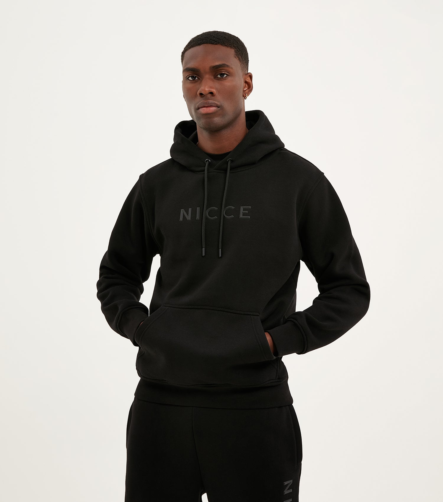 NICCE Mens Compact Hoodie Black