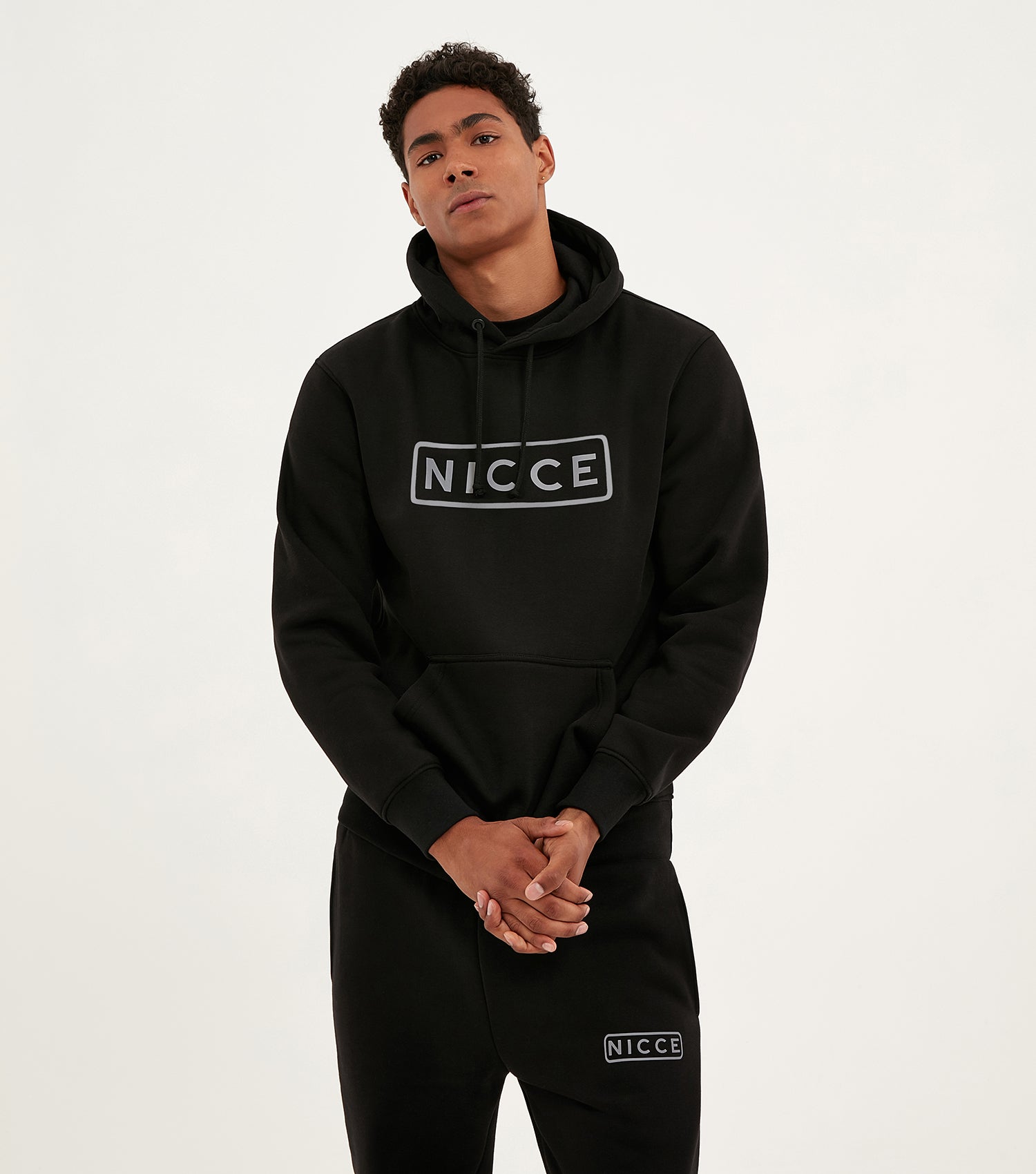 NICCE Mens Reflect Hoodie Black